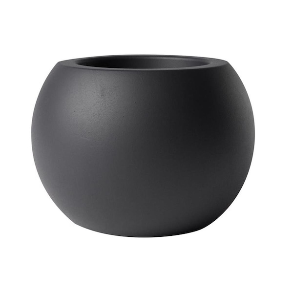 Avera Home Goods 8 in. Sphere Planter, Black 109051 - main